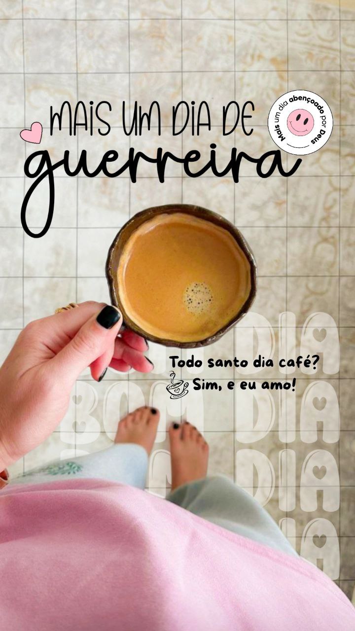 Story de bom dia decorado com figurinhas do Toque Criativo
